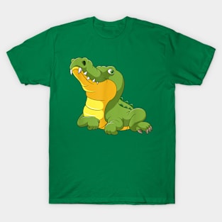 funny crocodile cartoon T-Shirt